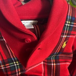 Ralph Lauren Kids Red Plaid Shirt with pants